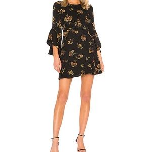 A.L.C. black floral dress